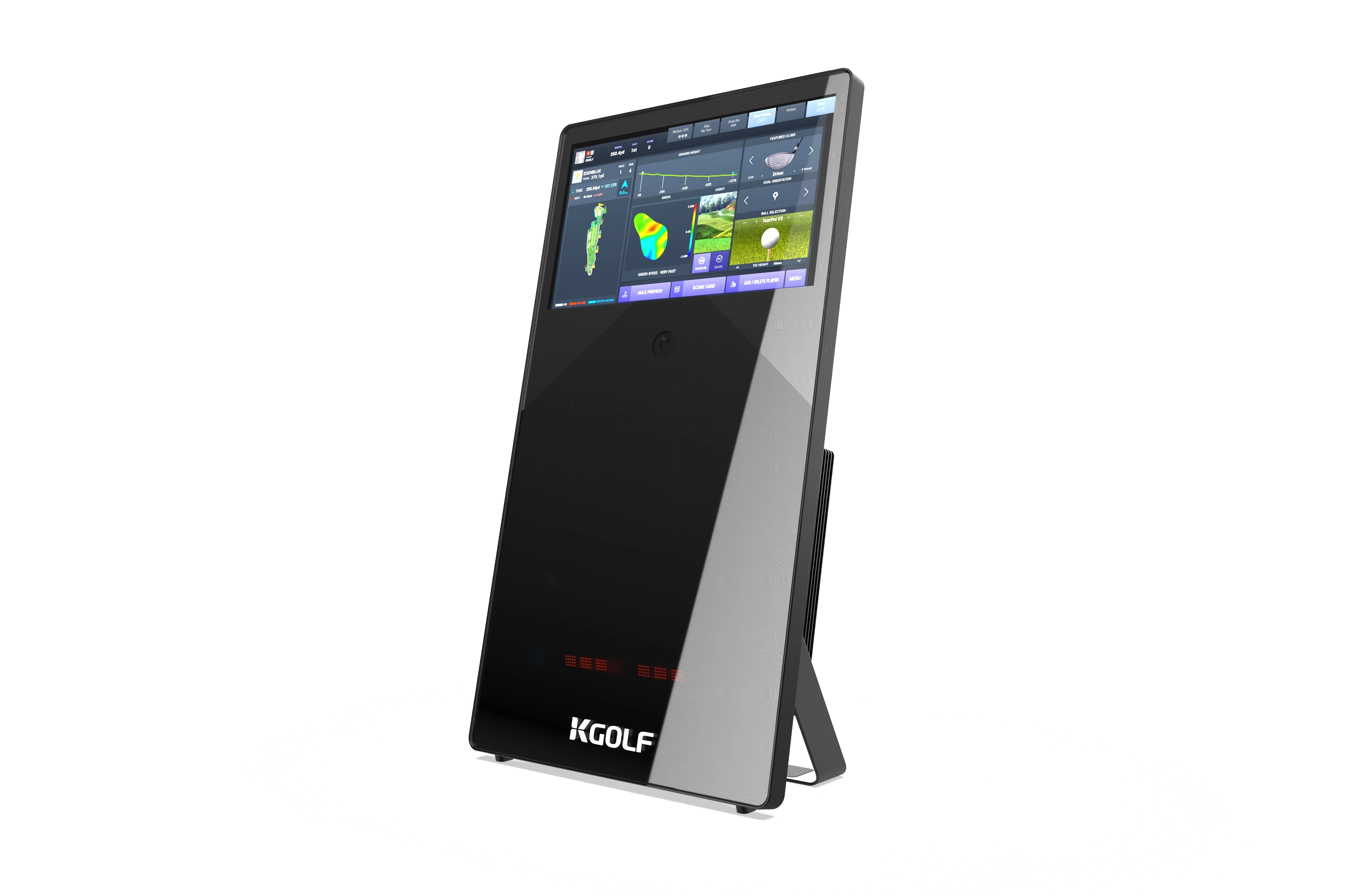 Integrated sensor golf simulator system for professional indoor practice and analysis