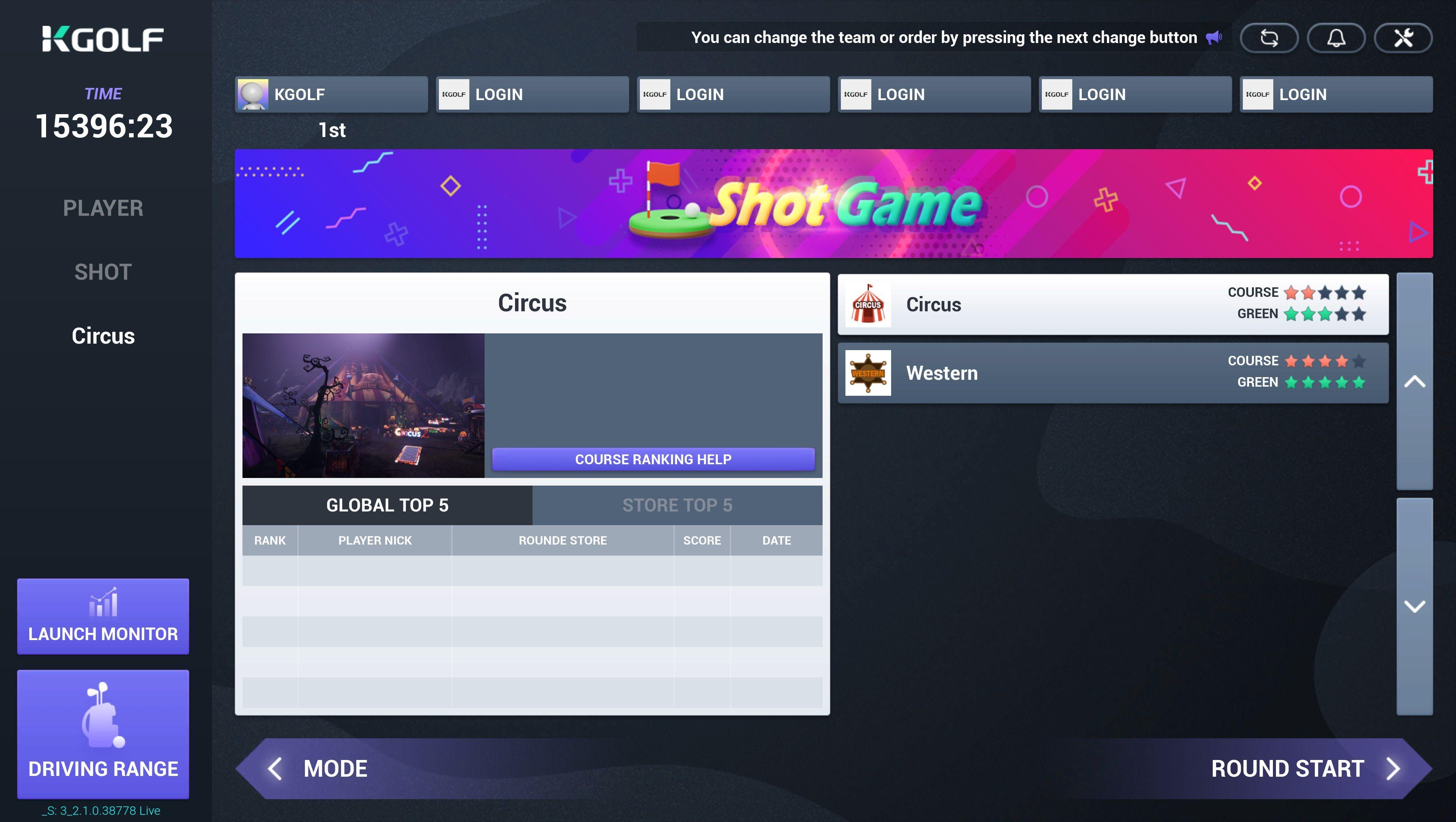 Shot Game_Circus & Western