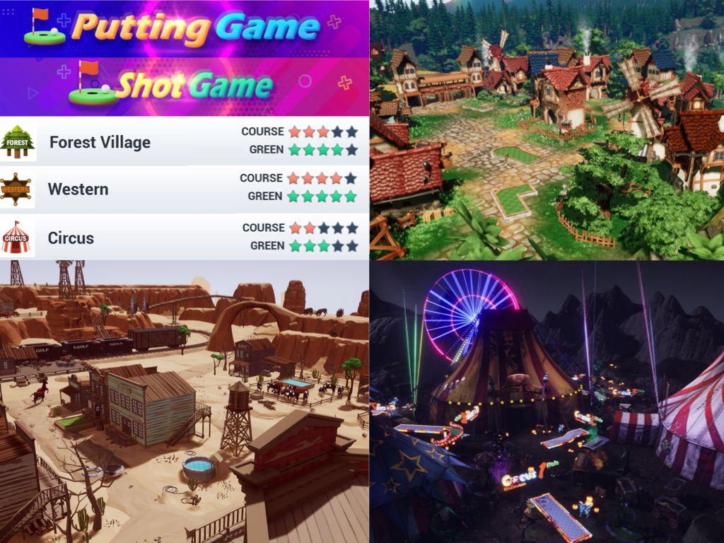 K-GOLF Shot Game and Putting Game