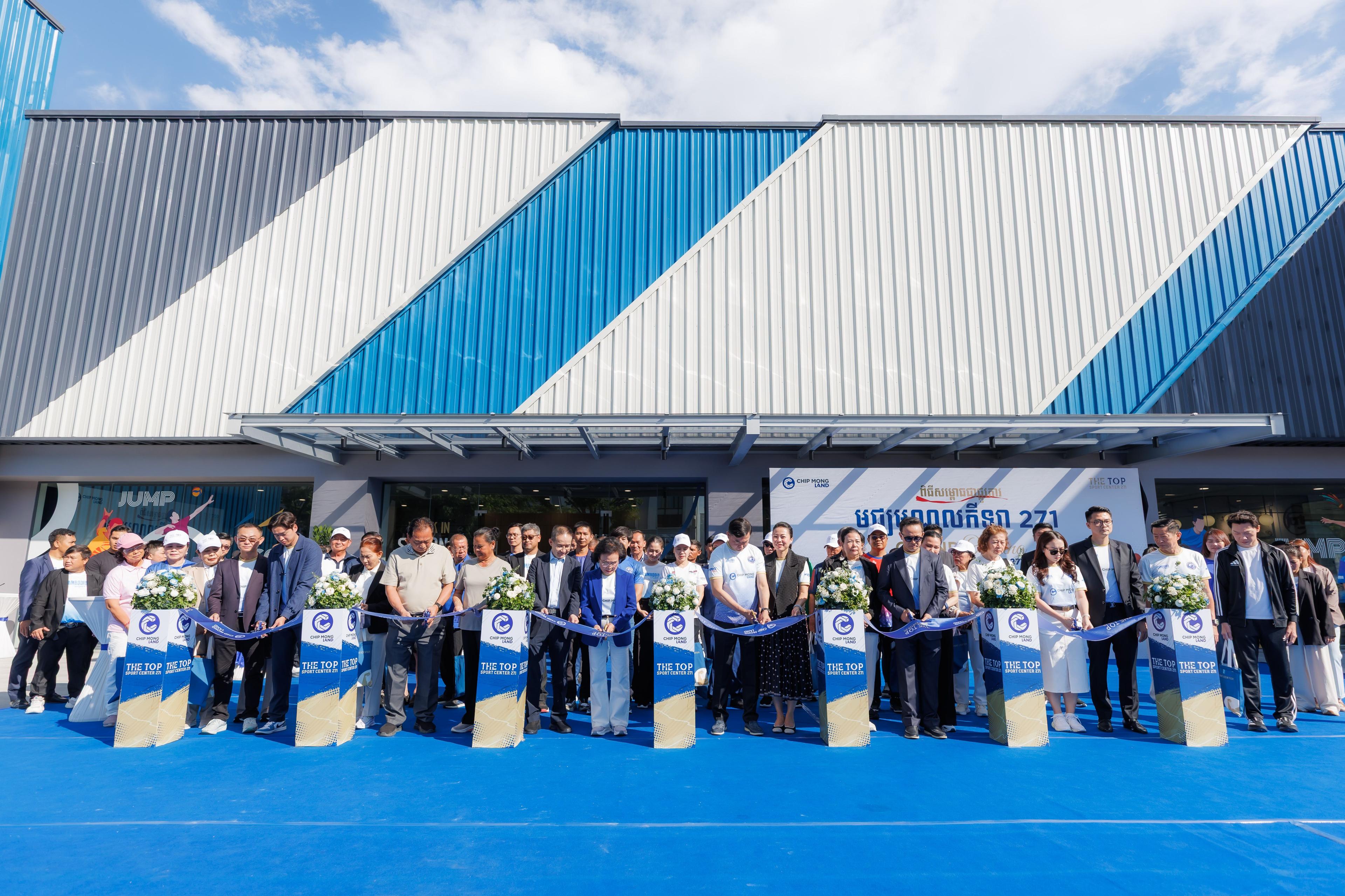Representatives and invited guests marked the official opening of The Top Sport Center 271.